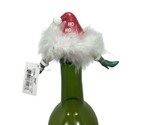 Ganz Ho Ho Ho Red White Holiday Bottle Topper Bottle Topper nwt Christmas - £4.59 GBP
