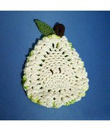 Pear Potholder Trivet Crocheted by Mumsie of Stratford. - $10.00