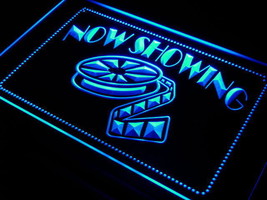 Now Showing Filming Film Movies Decor 3D Led Neon Light Sign Display on/of gift - £20.43 GBP+