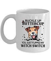 Witch Switch Jack Russell Terrier Dog Coffee Mug 11oz Ceramic Gift For Dogs Love - £13.27 GBP