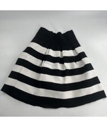 Ann Taylor Black/White Striped Pleated Women’s Casual Skirt. Size 2 - $15.49 CAD