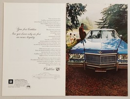 1973 Print Ad Cadillac Blue Car First in Owner Loyalty - $13.48