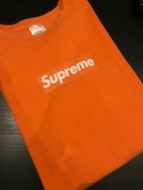 Supreme 1999 Orange on Orange Tonal Bold Font Box Logo Tee Size Large!! - £1,106.21 GBP