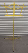 Yellow Adjustable Folding Music Stand Compact Travel - $29.65