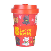 Eco-to-Go Bamboo Cup - Lucky Cat - £22.46 GBP