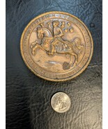 1976 Maryland Americano Bicentennial Bronce Medalla Pisapapeles Moneda 6... - $362.72 MXN