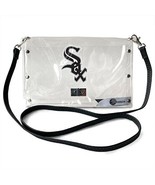 Littlearth Chicago White Sox Clear Envelope Purse with Black Fashion Strap - £23.22 GBP