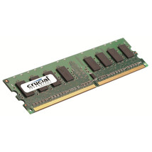 Crucial 2GB DDR2 667MHz PC2-5300 240pin CL5 Unbuffered ECC Desktop Server Memory - £31.45 GBP