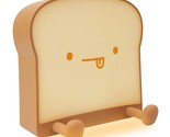Cute Night Light Toast Bread Led Night Lamp With Rechargeable, Portable ... - £21.86 GBP