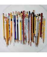 Vintage Pencils Advertising LOT of 60 Collectible New &amp; Used Wood &amp; Mech... - $204.17 MXN