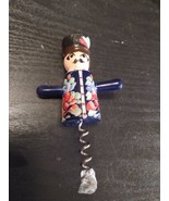 VINTAGE WOODEN PEOPLE BOTTLE OPENER CORK - $15.74