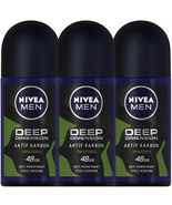 Nivea Men Deep Dimension Amazonia Roll-On 50ml Pack of 3 - $330.48 MXN