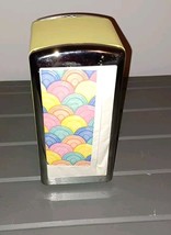 Homer Laughlin Fiestaware Retro Napkin Holder Dispenser Yellow 1996 Vintage - $30.00