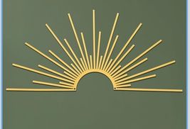 Metal Sun Wall Art Decor Abstract Sunrise or Sunset Beach Art for Home B... - €12,65 EUR