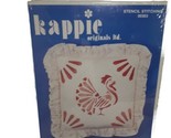 Kappie Originals Pillow Kit, Country Day Stencil Stitching 00303 Rooster - £10.85 GBP