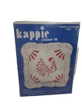 Kappie Originals Pillow Kit, Country Day Stencil Stitching 00303 Rooster - £10.69 GBP