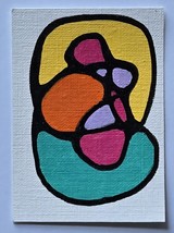 ACEO Original Art Abstract Acrylic Painting “Do You” - $5.00