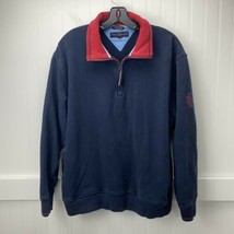 Tommy Hilfiger PGA Golf Tour Sweatshirt Sz Large Mens Navy Blue 1/4 Zip Pullover - £12.78 GBP