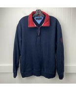 Tommy Hilfiger PGA Golf Tour Sweatshirt Sz Large Mens Navy Blue 1/4 Zip ... - £12.71 GBP