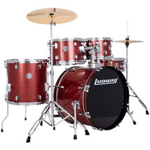 Accent Series 5-Piece Drumset - Red Sparkle - $878.99