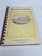 Vintage Cookbook Spiral Heritage Evangelical Covenant Church Warren MN 1974 - £31.53 GBP