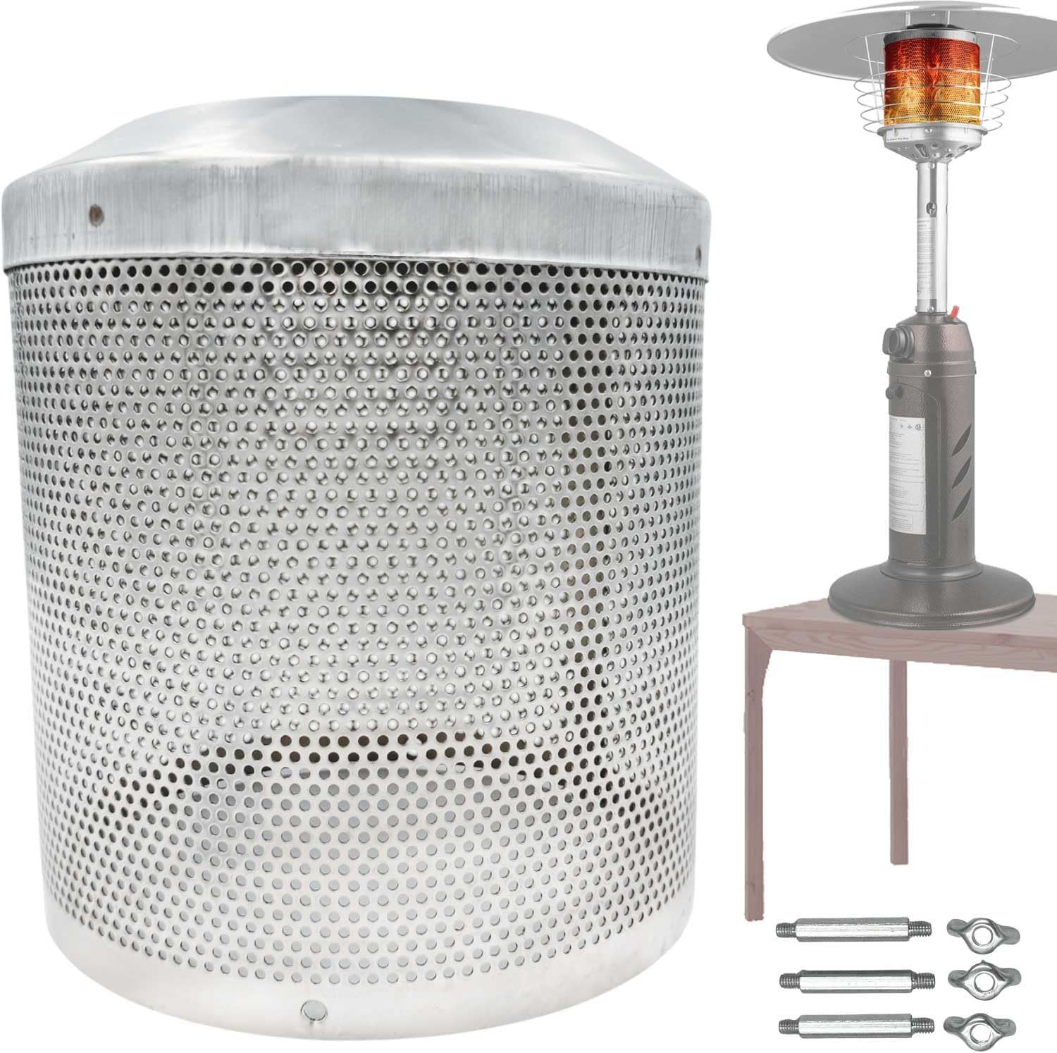 Portable Tabletop Patio Heater Main Burner Emitter Screen Outdoor Heater - $37.25