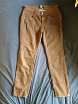 ROZ &amp; ALI Brown Cotton Blend Denim Jeans Sequin Pocket Detail SZ 5 - £19.49 GBP