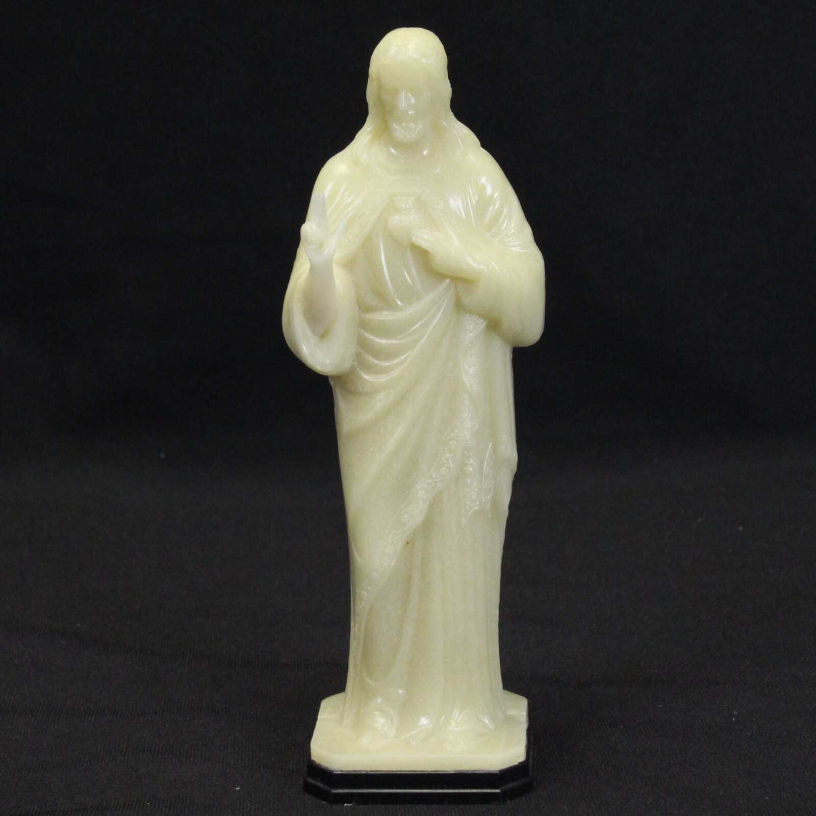 Jesus Sacred Heart Statue Holy Christian Sculpture CMIP Home God 6 x 2 x... - $35.27