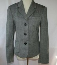 CHAPS Adirondak Black Vintage Wool Herringbone Jacket Blazer Sz 10 NWT $... - £53.56 GBP