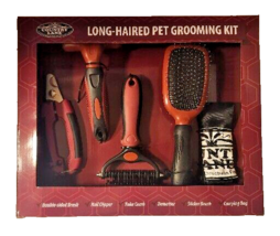 Long-Haired Pet Grooming Kit Dogs &amp;  Cats of All Sizes Nail Clipper Brush Comb - £19.33 GBP