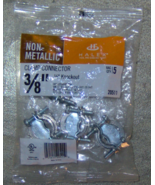 Non Metallic 3/8&quot; Clamp Connectors 2 screws 1/2&quot; Knockout 5 Pack UL HALE... - $332.46 MXN
