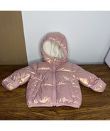 Swiss Tech Size 12M Heavyweight Puffer Jacket Rose Gold Pink Mitten Hands - $16.07 CAD