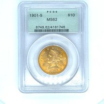 1901-S Or Liberty Aigle Classé Par PCGS Comme MS62 - $37,896.07 MXN