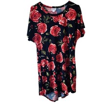 LuLaRoe Rose Pattern Short Sleeve Dress - £9.16 GBP