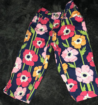 Retired Gymboree Cari Floral Pants Sz 4 Blue Pink Orange - $13.80