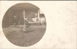 Algansee Michigan RPPC Streeter Family Darling Mildred in Yard 1915 Postcard W1 - £15.94 GBP