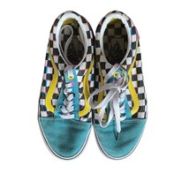 Vans Off the Wall Old Skool Crazy Check Neon Sneakers Mens 6.5 Womens 8 - £22.12 GBP