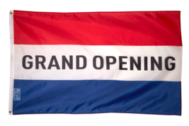 Advertising Grand Opening Flag 3x5FT Deluxe Indoor Outdoor Business Banner Store - £11.18 GBP