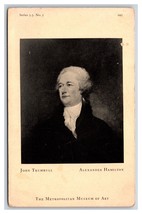 Alexander Hamilton Portrait By John Trumbull UNP MOMA DB Postcard W7 - £4.69 GBP