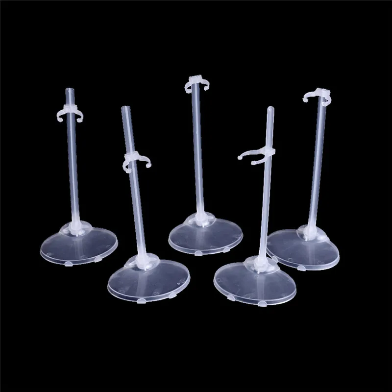 5 Pcs Plastic Doll Stand Figure Display Holder Model Furniture Accessories For - £6.92 GBP