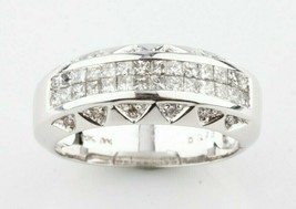 14k White Gold Diamond Plaque Ring TDW = 0.76 ct Size 6.75 Gorgeous! - £995.55 GBP