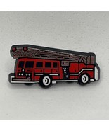 Fire Engine Ladder Truck Fire Department Firefighter Plastic Lapel Hat Pin - $7.95