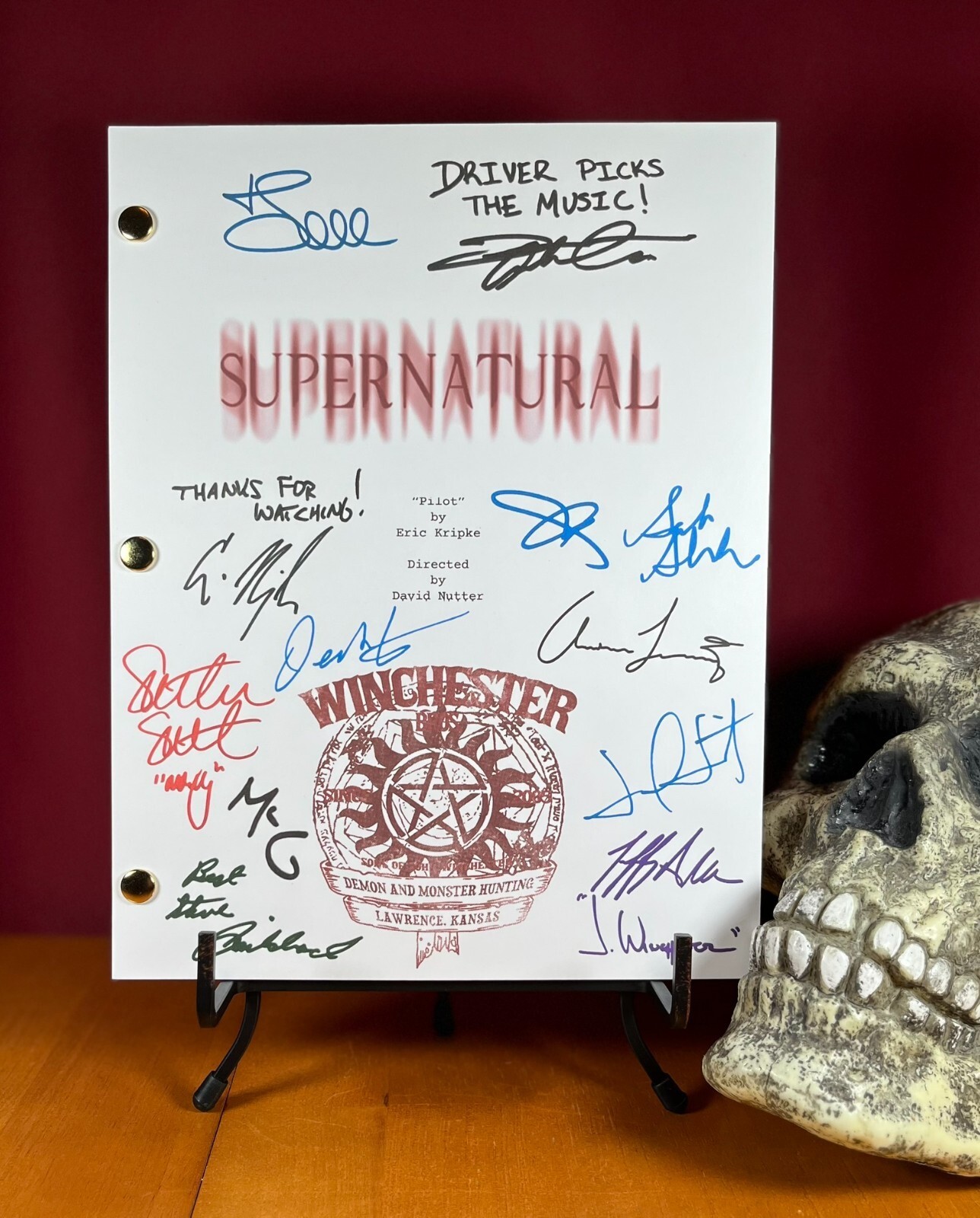 Supernatural Pilot Script Signed- Autograph Reprints- Winchesters- Sam &amp;... - $24.99