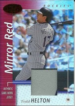 2002 Leaf Certified Materials Mirror Red Todd Helton 37 Rockies 006/150 - £5.89 GBP