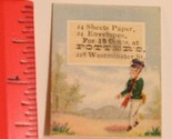 Victorian Trade Card Potters Westminster Street Young Man in Military Ga... - $5.93
