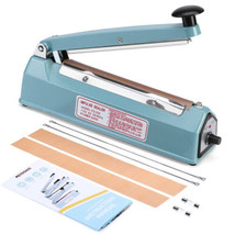 Impulse Sealer 8 inch, Manual Heat Sealer Machine for Plastic Bags, Shrink Wrap  - £115.72 GBP