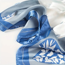 100% Mulberry Silk Designer Scarf 35x35in (90x90cm) - £11.52 GBP