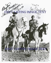 The Lone Ranger Clayton Moore And Jay Silverheels Signed Autograph 8x10 Rp Photo - £15.97 GBP