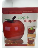 Chocomaker Apple Dipper Model #9820 Electric Fondue Pot Red Chocolate Ca... - £27.69 GBP
