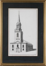 Incisione Di Chiesa Islington Di Benjamin Cole 1750 54.6cm x 36.8cm Ottimo Forma - £288.58 GBP